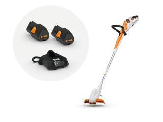 STIHL Akku-Motorsense FSA 30 mit 2x Akku AS 2 und Ladegerät AL 1